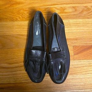 Jeffrey Campbell x Free People Pebbled Leather Kiltie Moc Toe Loafer 9